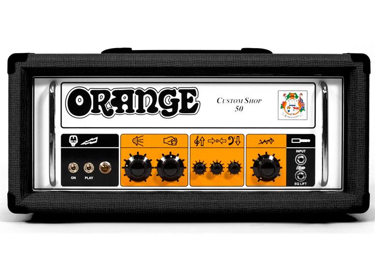 Orange CS50H 50W Class A/B, Svart Custom Shop Single Channel Guitar Amp